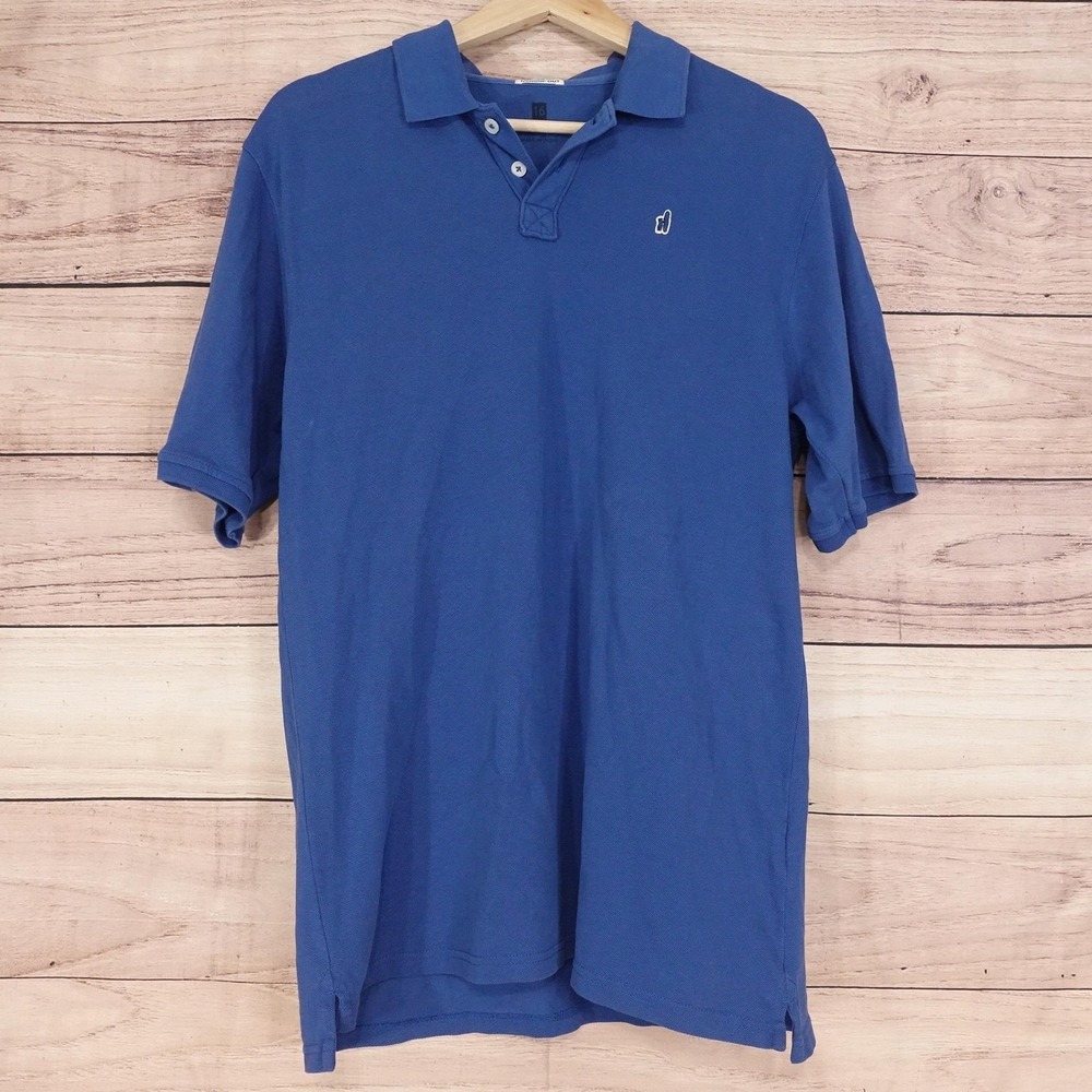 Johnnie-O Polo Shirt Boys 16 Blue Hangin' Out Cotton Short Sleeve Logo - Picture 1 of 9
